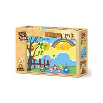 Art Kids Banyo Zamanı 25 Parça Ahşap Puzzle