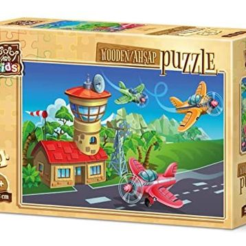 Art Kids Çılgın Pilotlar 50 Parça Ahşap Puzzle