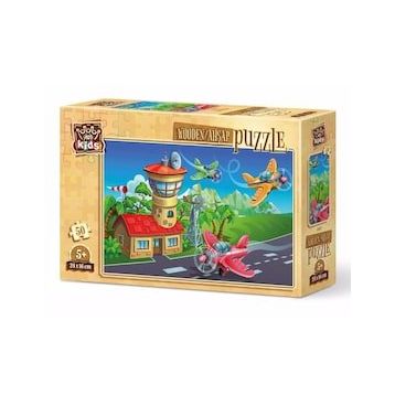 Art Kids Çılgın Pilotlar 50 Parça Ahşap Puzzle
