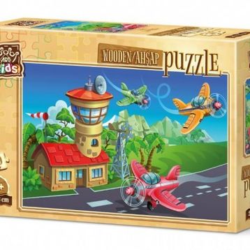 Art Kids Çılgın Pilotlar 50 Parça Ahşap Puzzle