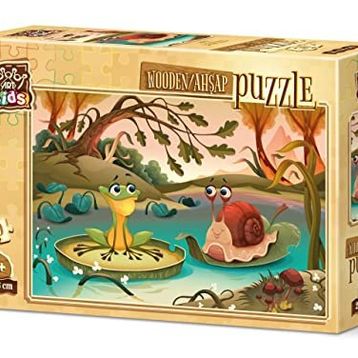 Art Kids Göl Arkadaşları 50 Parça Ahşap Puzzle
