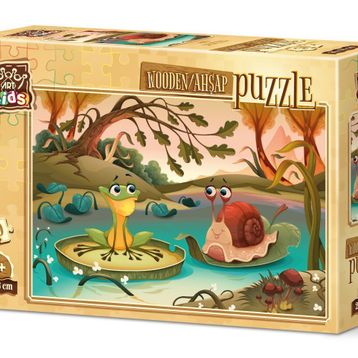 Art Kids Göl Arkadaşları 50 Parça Ahşap Puzzle