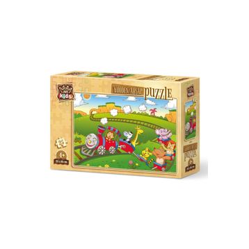 Art Kids Hayvanlar Treni 25 Parça Ahşap Puzzle
