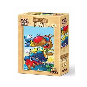 Art Kids Hızlı Köpek 16 Parça Ahşap Puzzle