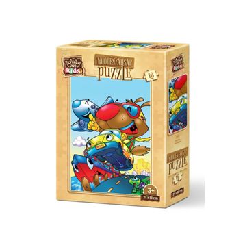 Art Kids Hızlı Köpek 16 Parça Ahşap Puzzle
