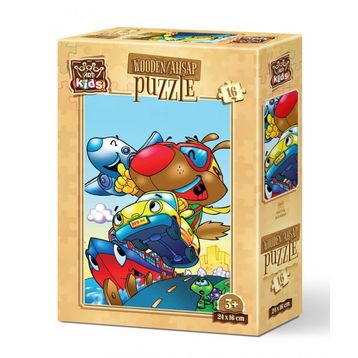 Art Kids Hızlı Köpek 16 Parça Ahşap Puzzle