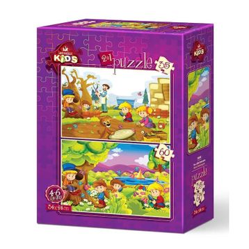 Art Kids Minik Botanikçiler 35 + 60 Parça Puzzle