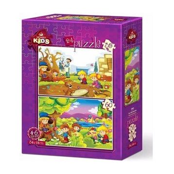 Art Kids Minik Botanikçiler 35 + 60 Parça Puzzle
