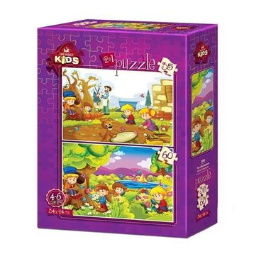 Art Kids Minik Botanikçiler 35 + 60 Parça Puzzle