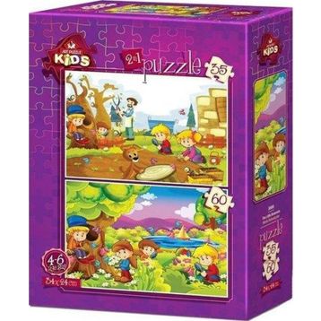 Art Kids Minik Botanikçiler 35 + 60 Parça Puzzle