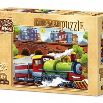 Art Kids Nereye Çufçufluyoruz? 100 Parça Ahşap Puzzle