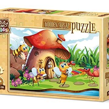 Art Kids Şarkıcı Arı ve Orkestrası 50 Parça Ahşap Puzzle