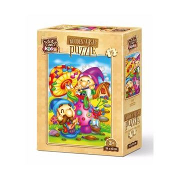 Art Kids Şarkıcı Elfler 16 Ahşap Parça Puzzle
