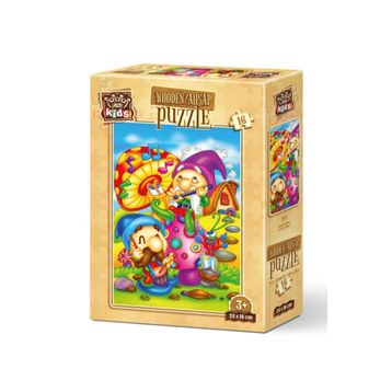 Art Kids Şarkıcı Elfler 16 Ahşap Parça Puzzle