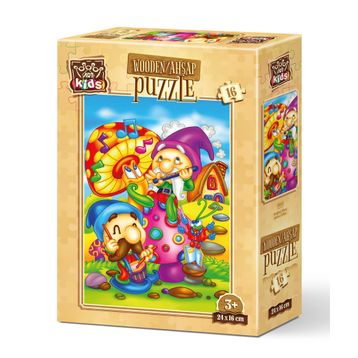 Art Kids Şarkıcı Elfler 16 Ahşap Parça Puzzle