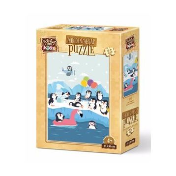 Art Kids Sevimli Penguenler 25 Parça Ahşap Puzzle