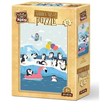 Art Kids Sevimli Penguenler 25 Parça Ahşap Puzzle