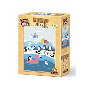 Art Kids Sevimli Penguenler 25 Parça Ahşap Puzzle