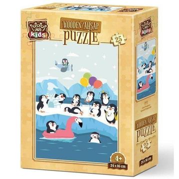 Art Kids Sevimli Penguenler 25 Parça Ahşap Puzzle