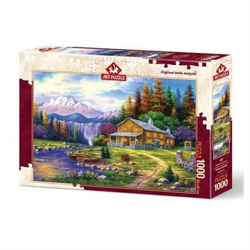 Art Puzzle 1000 Parça Dağlarda Günbatımı Puzzle