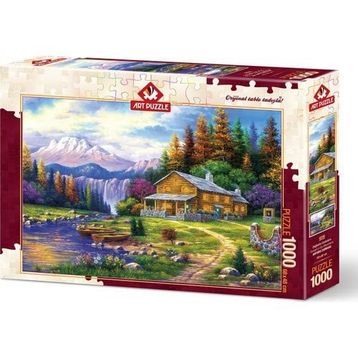 Art Puzzle 1000 Parça Dağlarda Günbatımı Puzzle