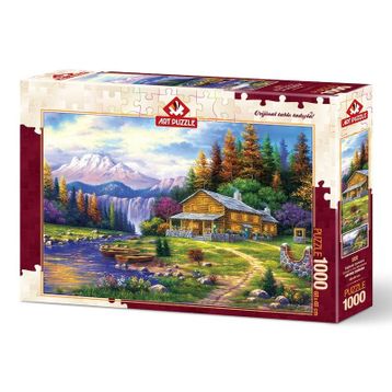 Art Puzzle 1000 Parça Dağlarda Günbatımı Puzzle