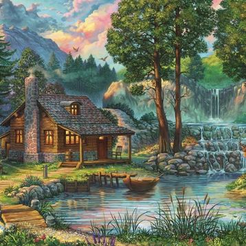 Art Puzzle 1000 Parça Masal Evi Puzzle