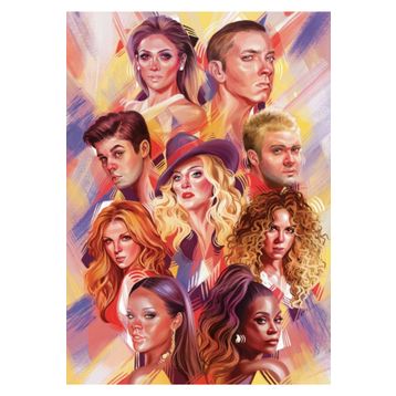 Art Puzzle 2000 Parça Dünya Müzik Starları Puzzle