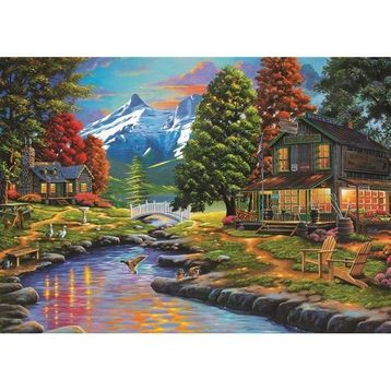 Art Puzzle 2000 Parça İki Yaka Bir Orman Puzzle