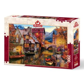 Art Puzzle 2000 Parça Kanal Boyu Evleri Puzzle