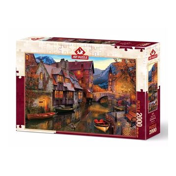 Art Puzzle 2000 Parça Kanal Boyu Evleri Puzzle