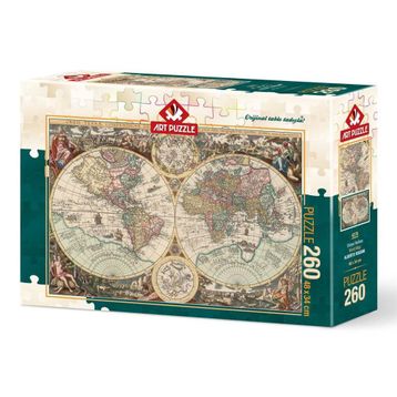 Art Puzzle 260 Parça Dünya Haritası Puzzle
