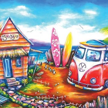 Art Puzzle 260 Parça Sörf Kampı Puzzle