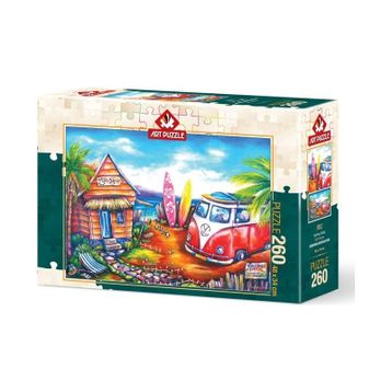 Art Puzzle 260 Parça Sörf Kampı Puzzle