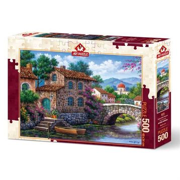 Art Puzzle 500 Parça Çiçekli Kanal Puzzle