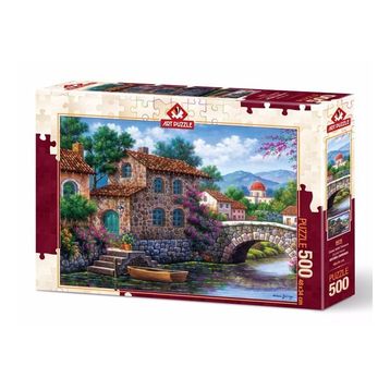Art Puzzle 500 Parça Çiçekli Kanal Puzzle