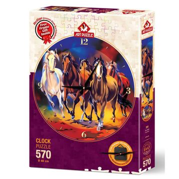 Art Puzzle 5004 Yılkı Atları Saat 570 Parça Puzzle