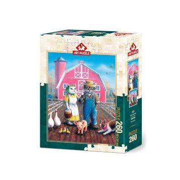 Art Puzzle 5028 Kedi Çiftliği 260 Parça Puzzle
