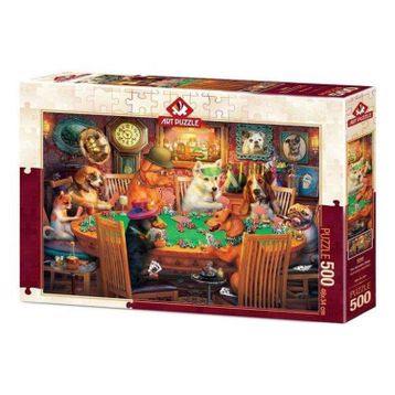 Art Puzzle 5094 Kumarbaz Köpekler 500 Parça Puzzle