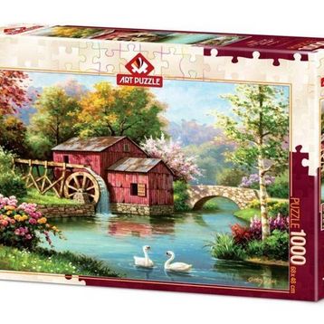 Art Puzzle 5188 Kırmızı Eski Değirmen 1000 Parça Puzzle