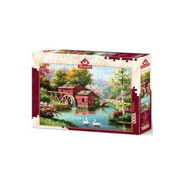 Art Puzzle 5188 Kırmızı Eski Değirmen 1000 Parça Puzzle