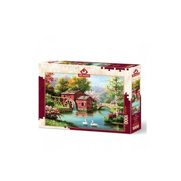 Art Puzzle 5188 Kırmızı Eski Değirmen 1000 Parça Puzzle