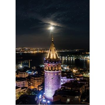 Art Puzzle 5241 1000 Parça Galata Kulesi Neon Puzzle