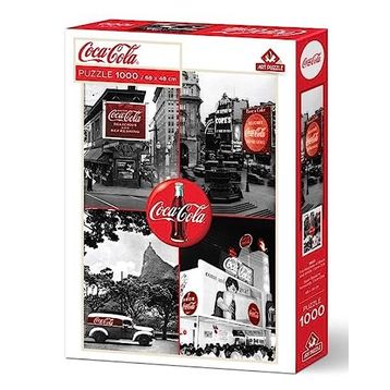 Art Puzzle Coca-Cola Siyah Beyaz'ın Kırmızılığı 1000 Parça Puzzle