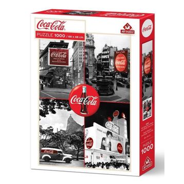 Art Puzzle Coca-Cola Siyah Beyaz'ın Kırmızılığı 1000 Parça Puzzle