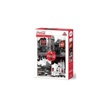 Art Puzzle Coca-Cola Siyah Beyaz'ın Kırmızılığı 1000 Parça Puzzle