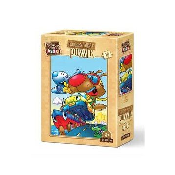 Art Puzzle Hızlı Köpek 16 Parça Ahşap Puzzle