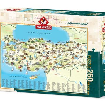 Art Puzzle Türkiye Kültür Haritasi 260 Parça Puzzle
