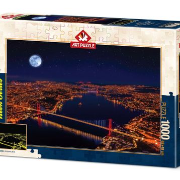 Art Puzzle Üç Köprü Bosphorus 1000 Parça Neon Puzzle
