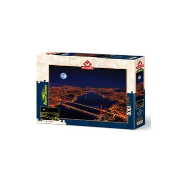 Art Puzzle Üç Köprü Bosphorus 1000 Parça Neon Puzzle